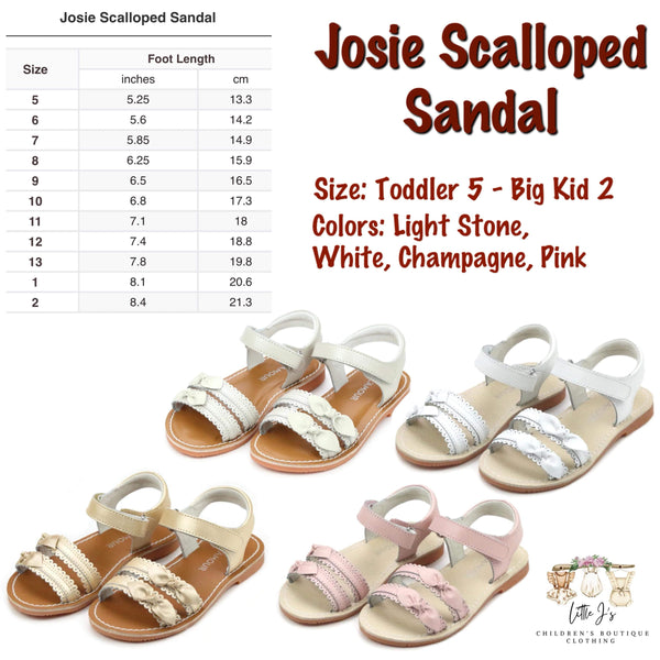 Josie Scalloped Sandal by L’Amour