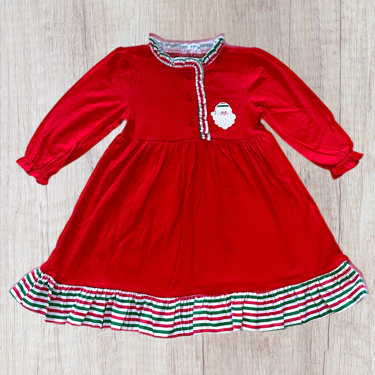 Santa And Stripes Gown (RTS)