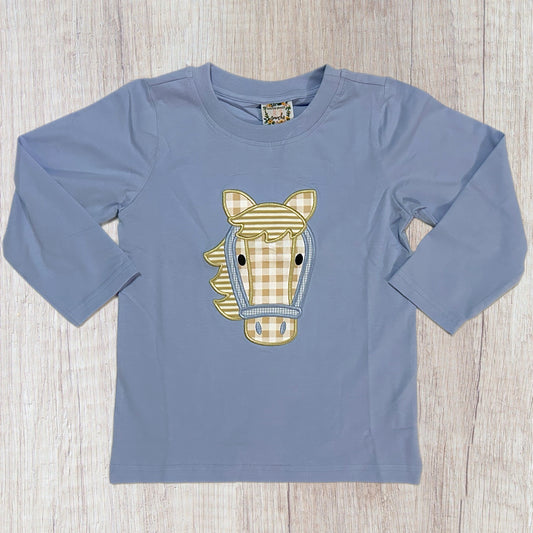 5T Blue Horse Shirt (RTS)