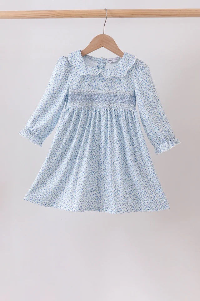 Blue Floral Dress (RTS)