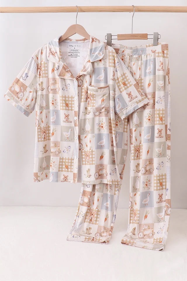 Vintage Bamboo Loungewear - Adult (RTS)