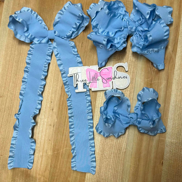 Double Stack Ruffle Bows (RTS)