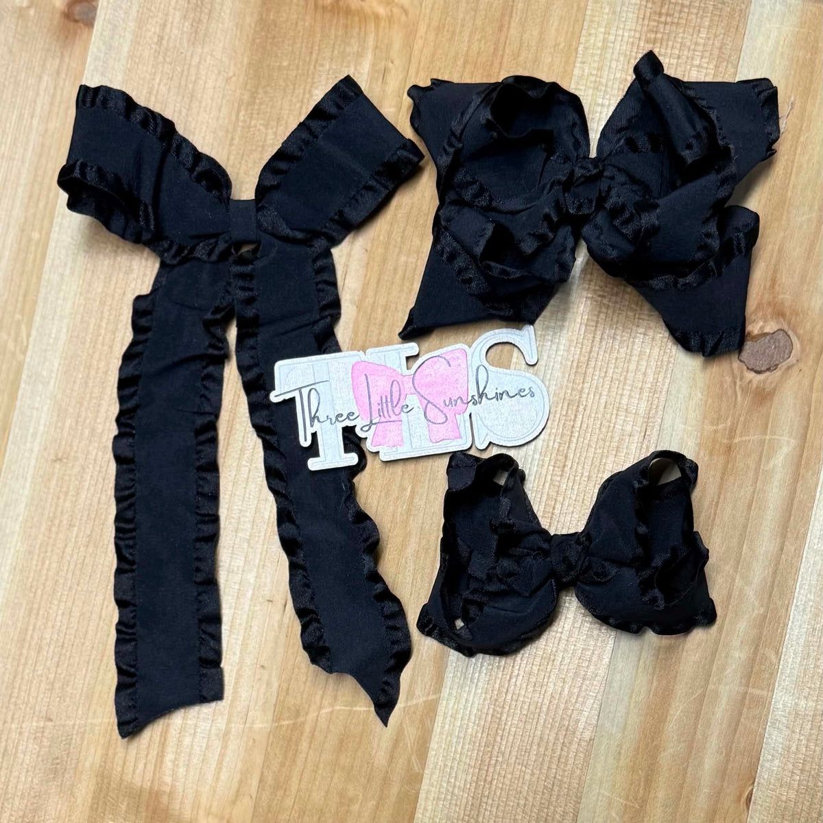 Double Stack Ruffle Bows (RTS)