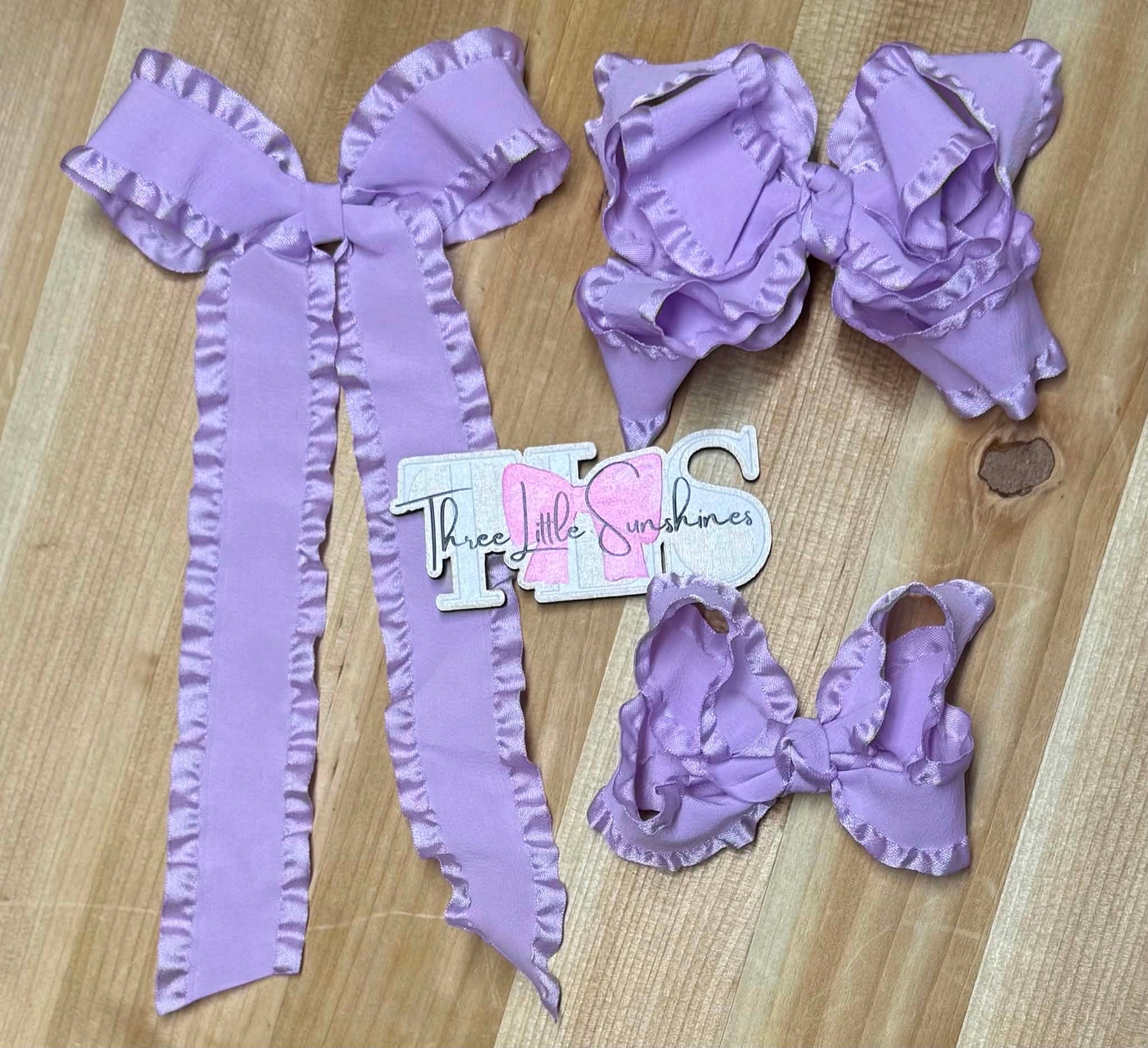 Ruffle Tail Ribbon Bows (RTS)