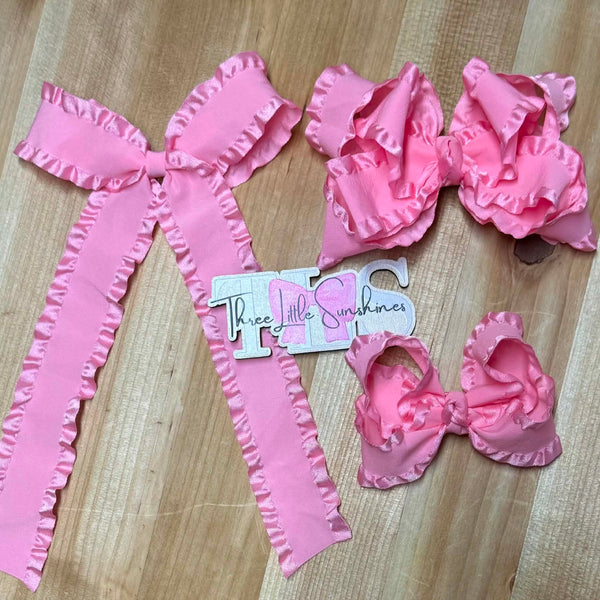 Double Stack Ruffle Bows (RTS)