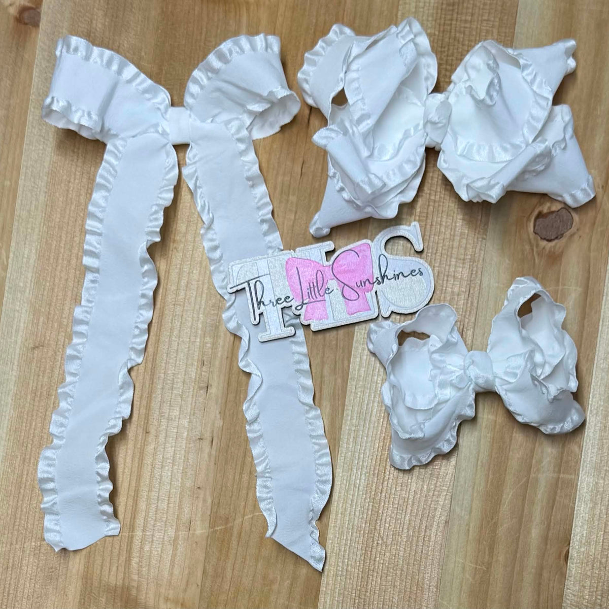 Double Stack Ruffle Bows (RTS)