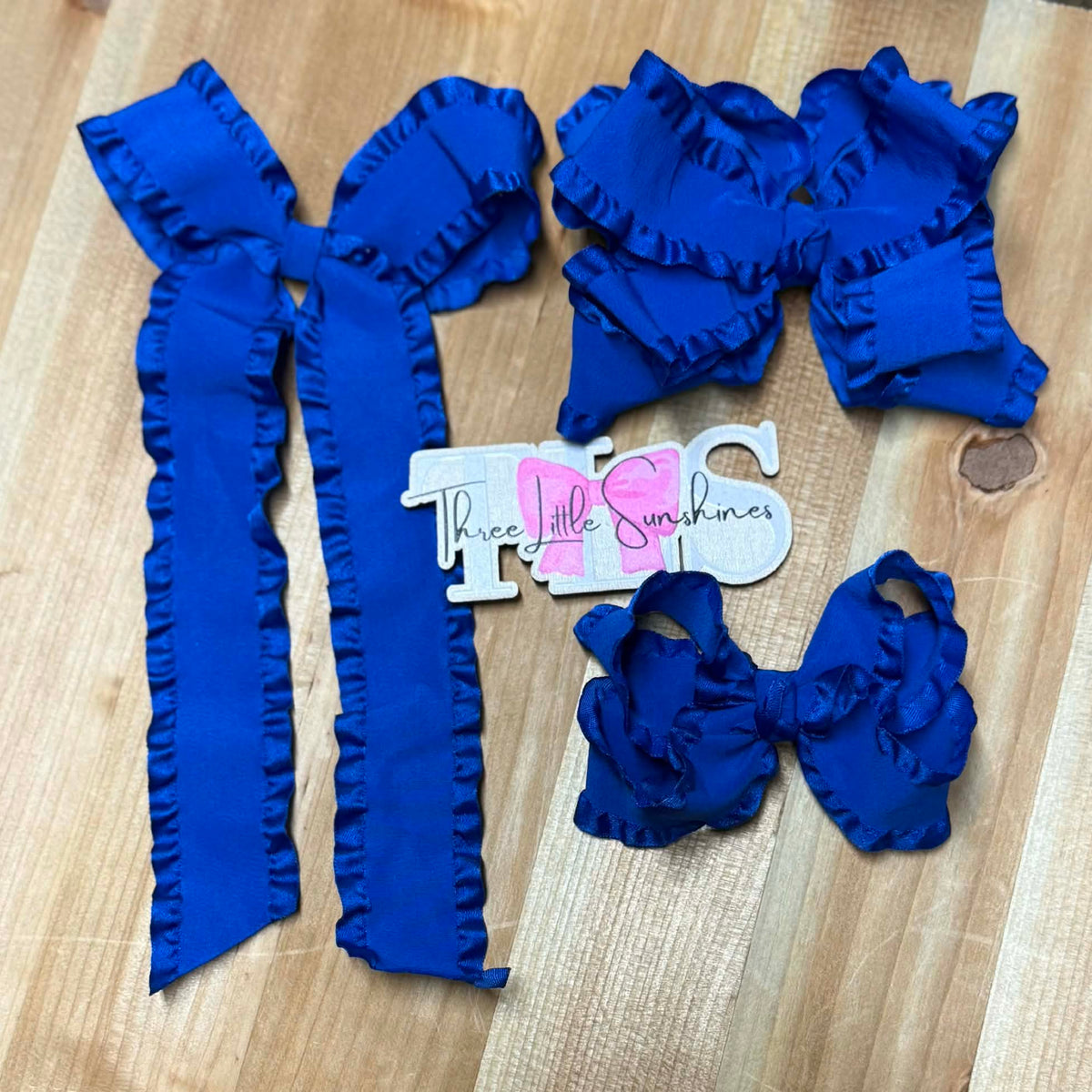 Ruffle Tail Ribbon Bows (RTS)