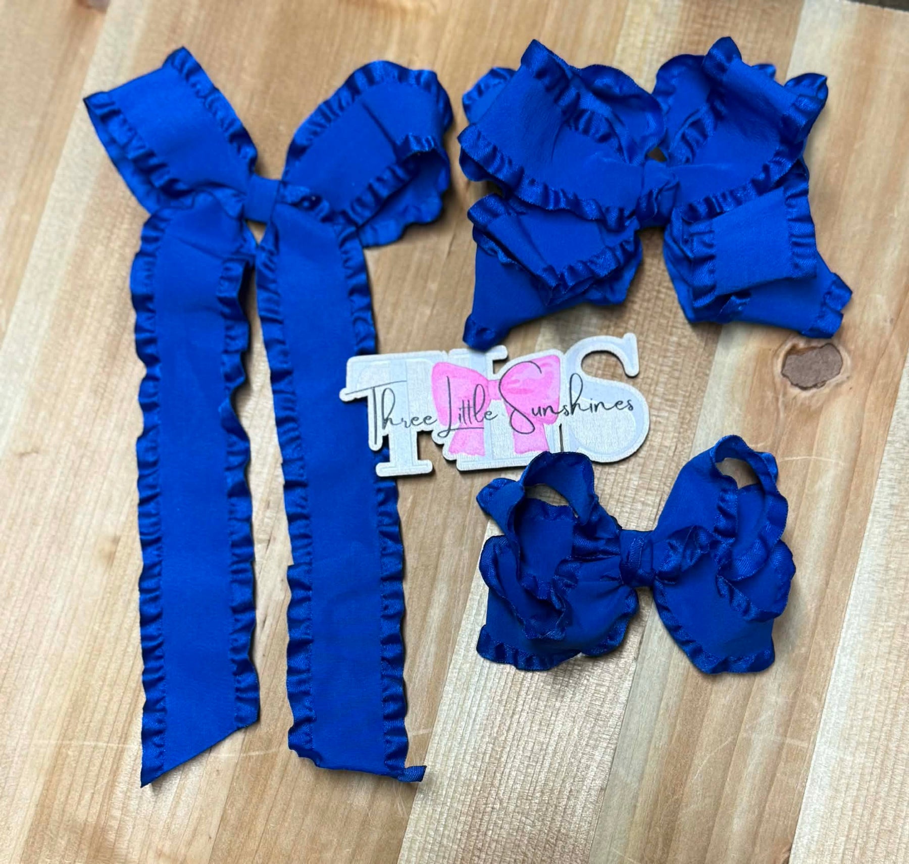 Double Stack Ruffle Bows (RTS)