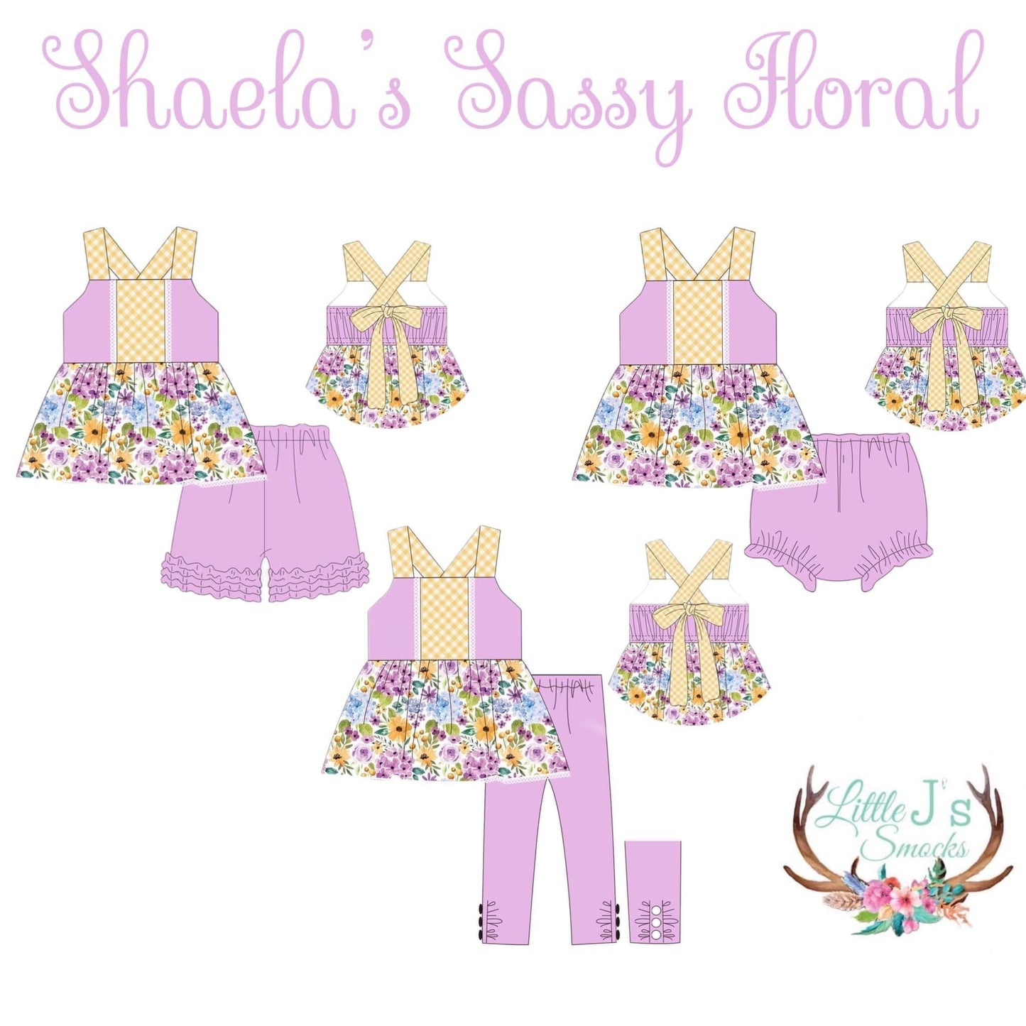 Shaela’s Sassy Floral Bloomer Set (RTS)