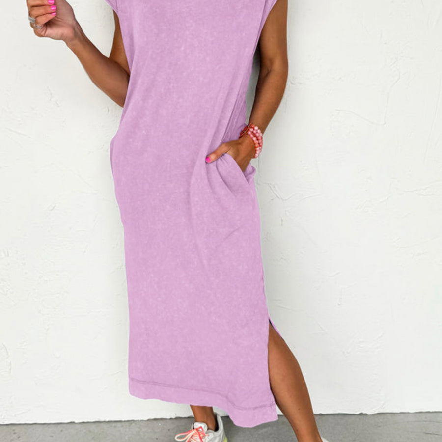 Women's Mineral Wash Dress - Purple (RTS)