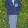 Boys Striped Winter Basics- Navy (RTS)