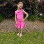 Ruffle Athletic Sets W/Logo - Pink (RTS)