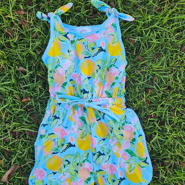 Summer Rompers - Lemons (RTS)