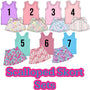 Scalloped Skorts Sets (RTS)