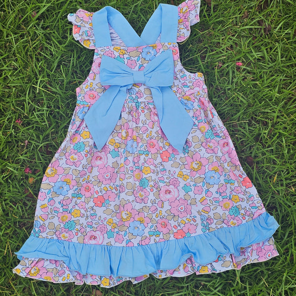Maddie Grace's Floral & Stripes - Dress (RTS)
