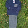 Navy Stripe Pants Set - Boy (RTS)