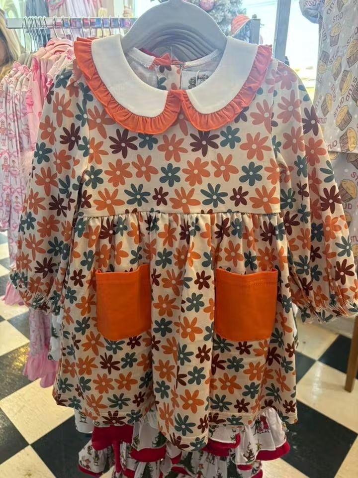 Fall Floral Dress (RTS)