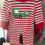 Stripe Excavator Romper (RTS)