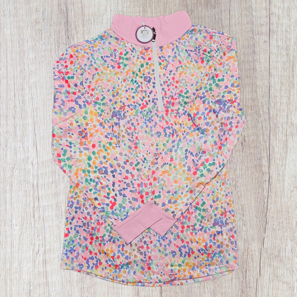 Watercolor Dot Pullover - Mom (RTS)
