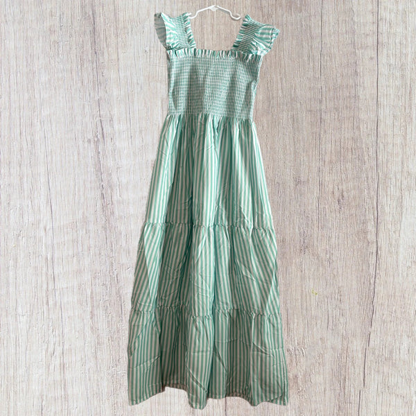 Mint Stripe Mom Dress (RTS)