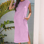 Purple Mineral Wash Dress