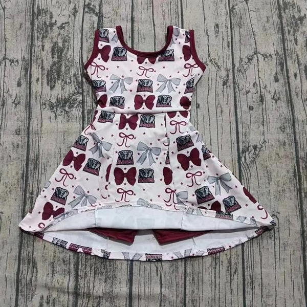Crimson & Grey Skort Dress (RTS)