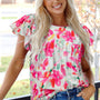 Women's Multi Floral Blouse (RTS)