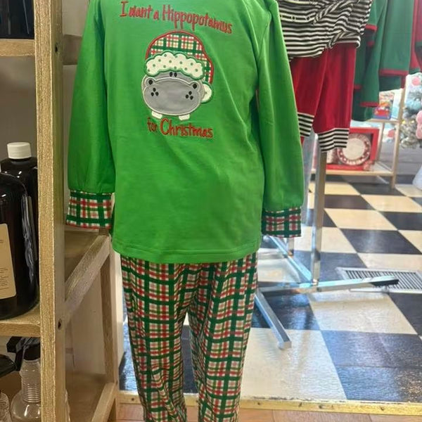 I Want A Hippopotamus Pant Set - Boy (RTS)