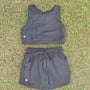 Athletic Short Set W/Logo - Black (RTS)