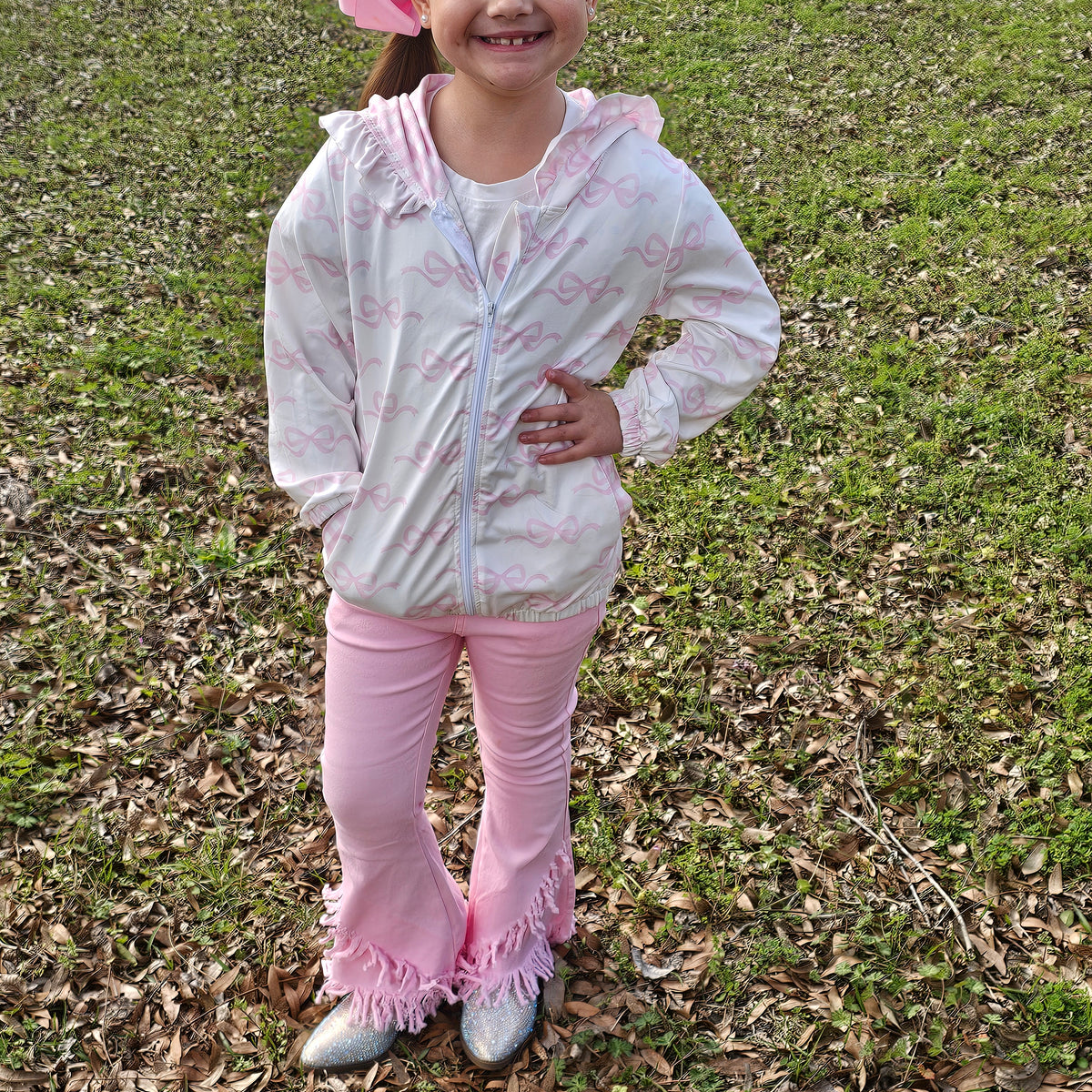 Pink Denim & Bows (RTS)