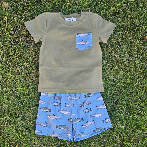 Little Dude Everyday Wear - Fish Set (RTS)