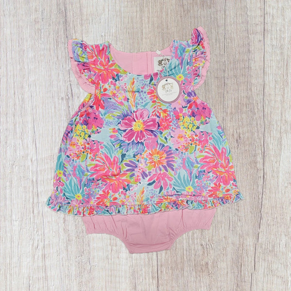 Sassy Spring Floral - Skirted Bubble (RTS)