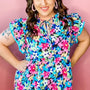 Women's Black Floral Shirt (RTS)