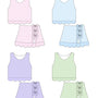 Gingham Skort Set (RTS)