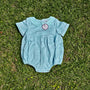 Boys Striped Bubble- Mint (RTS)