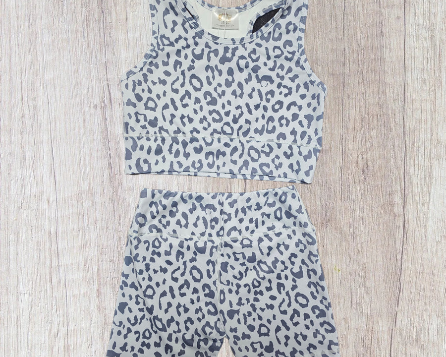 Leopard Athletic Set - Grey (RTS)
