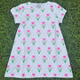 Pink Tulips & Bows Dress (RTS)