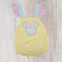 Spring Seersucker Mouse Bubble - Girls (RTS)