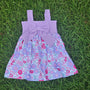 Bows & Floral Dress - Purple (RTS)