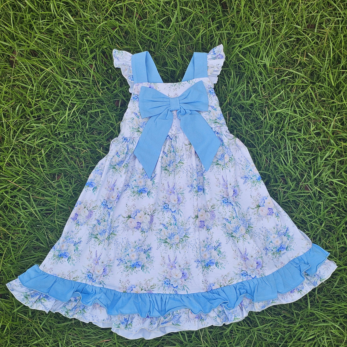 Blue Fancy Floral Collection - Dress (RTS)