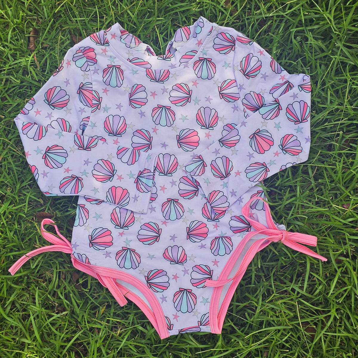Selling Seashells Swim - Rashguard 1 Piece (RTS)