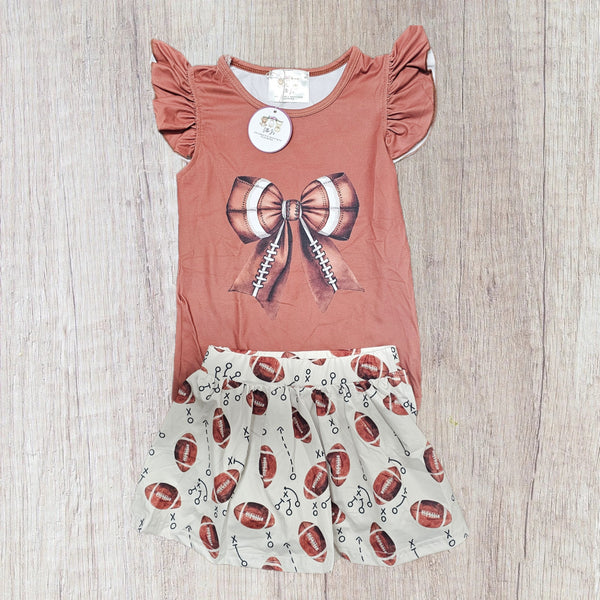Football Bow Skort Set (RTS)