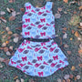 Gameday Athletic Skort Sets - Crimson/Light Grey (RTS)