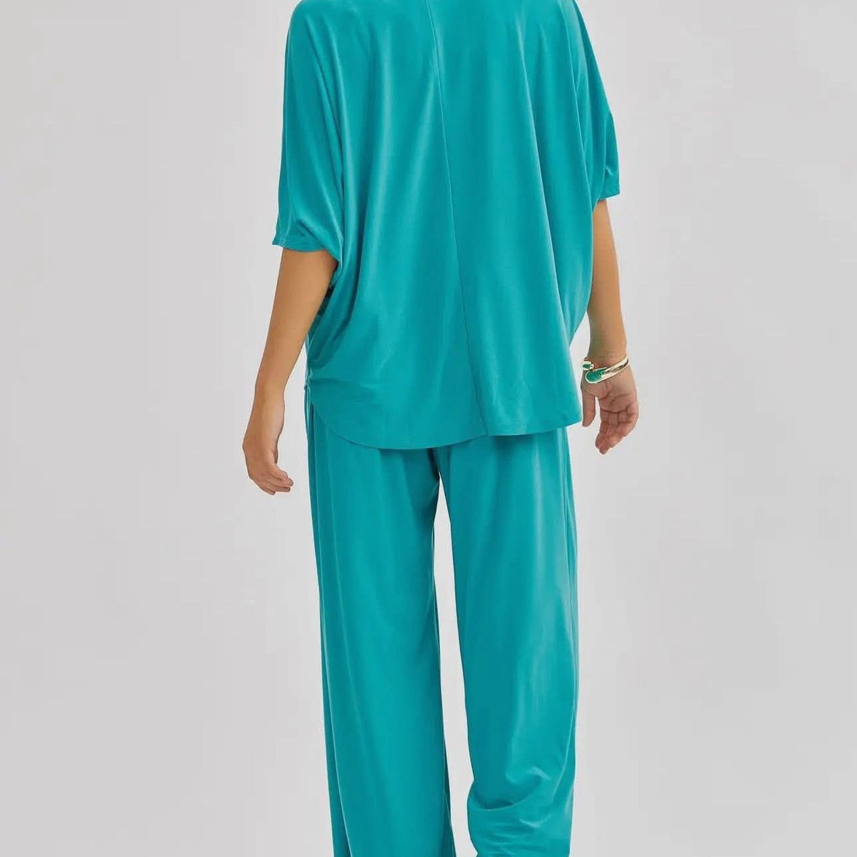 Women's 2PC Flowy Set - Emerald (RTS)