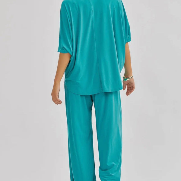 Women's 2PC Flowy Set - Emerald (RTS)