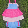Colorblock Double Ruffle Sets (RTS)