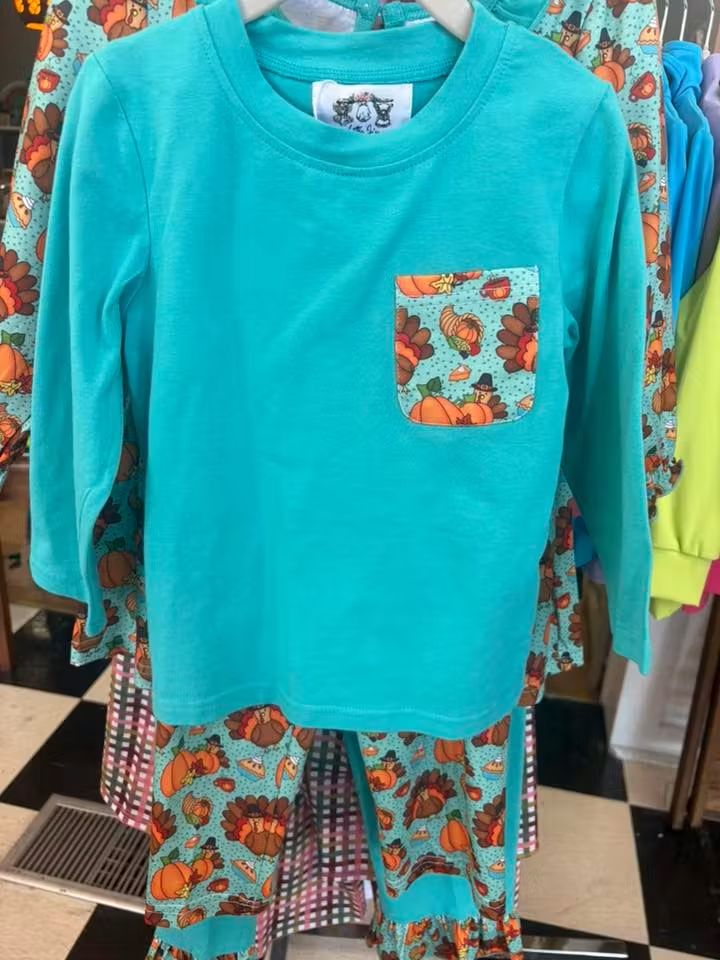 Blue Turkey Pant Set - Boy (RTS)