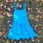 New Style Scalloped Athletic Dress - Blue (RTS)