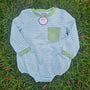 Green Spring Stripes Bubble- Boy (RTS)