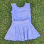 Ruffle Athletic Sets W/Logo - Purple (RTS)